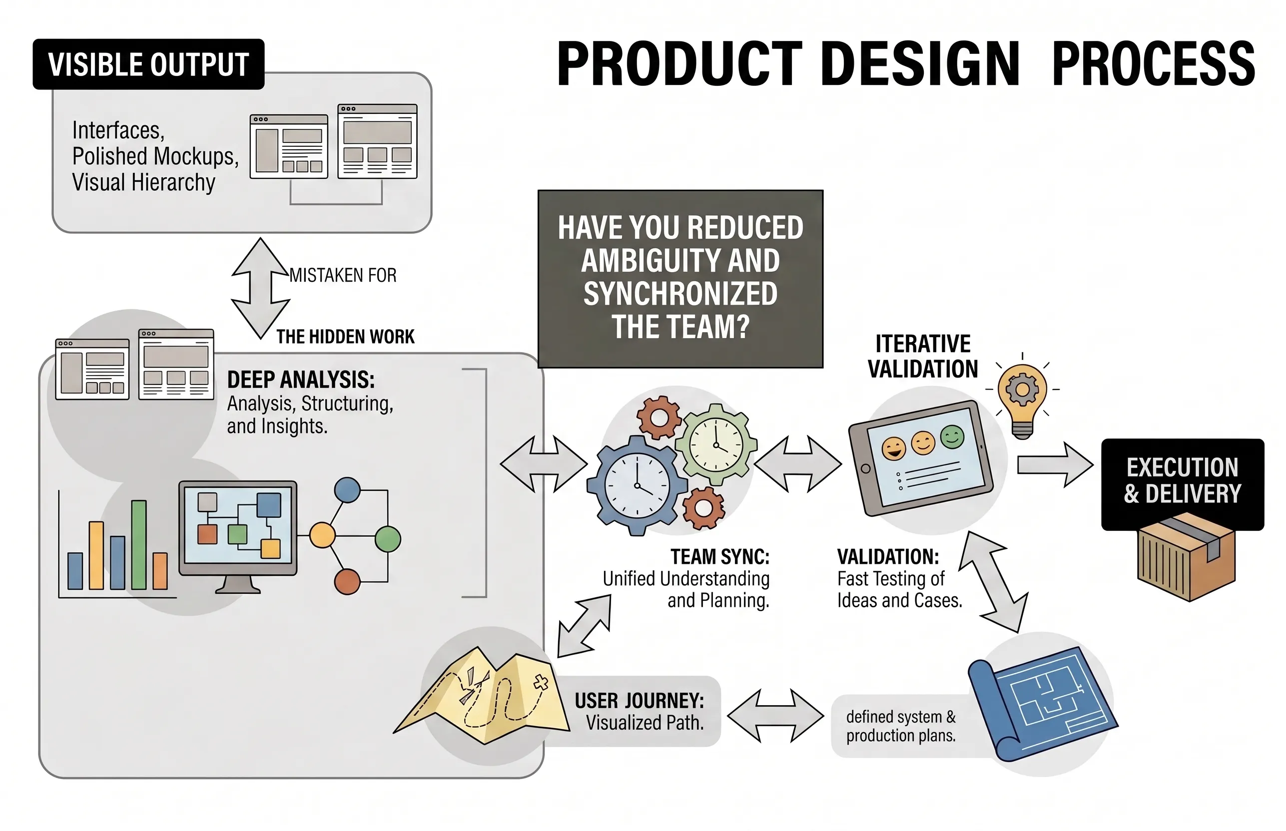 Product design steps, the hidden work behind the creativity myth
